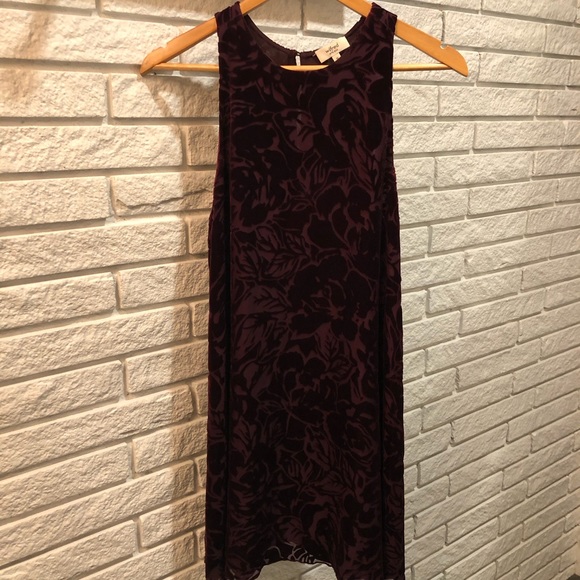 Wilfred Pompette Velvet Burgundy Dress sz xs - Picture 3 of 5